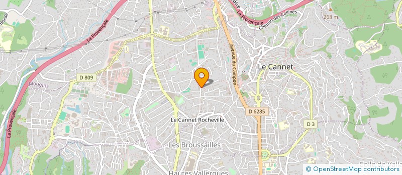 localisation de l'entreprise MADAME KORNELIA JUSZTUS à LE CANNET