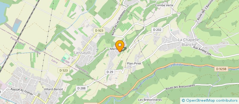 localisation de l'entreprise MADAME KOSSOUZOU GARAVEL  LAISSAUD