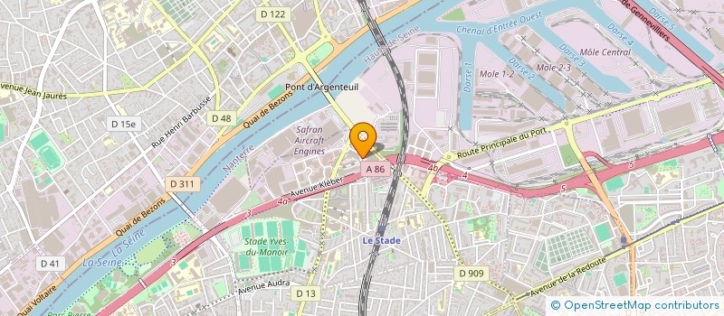 localisation de l'entreprise MADAME KOUBABOK AUDE FREDERIQUE  COLOMBES