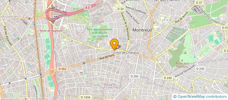 localisation de l'entreprise MADAME KOUMBA DAOU à MONTREUIL