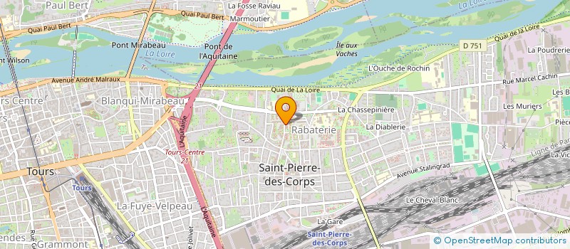 localisation de l'entreprise MADAME KOURANY KONATE  SAINT-PIERRE-DES-CORPS