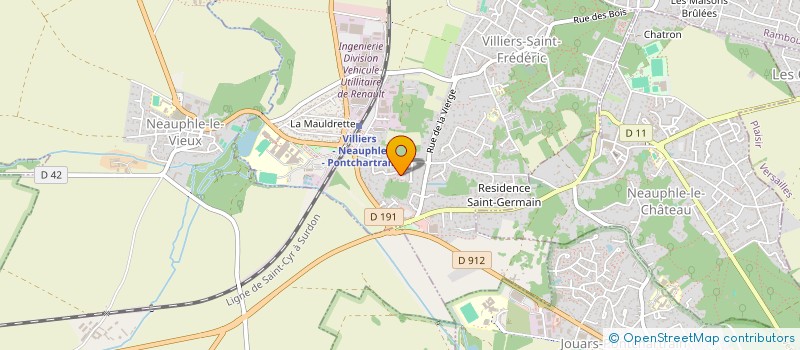 localisation de l'entreprise MADAME KOUSSO AKOTO  VILLIERS-SAINT-FREDERIC