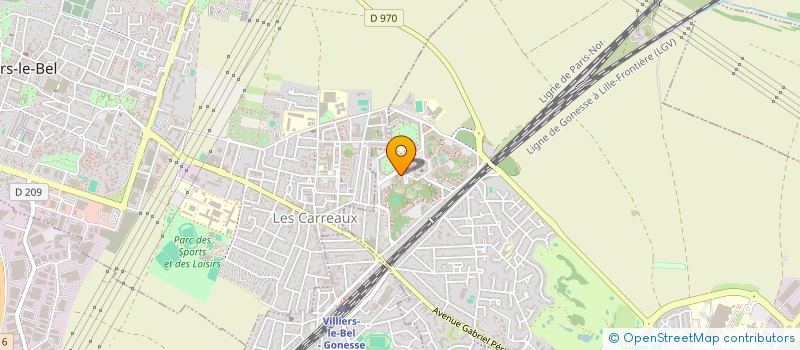 localisation de l'entreprise MADAME KOUSSO YAO à GONESSE