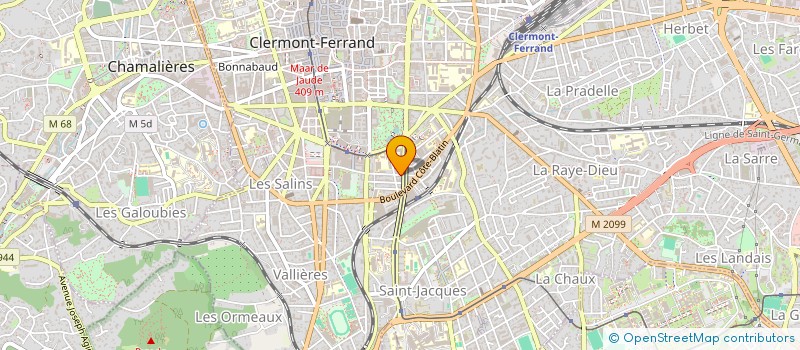 localisation de l'entreprise MADAME KRENFLA BOULZAZENE  CLERMONT-FERRAND