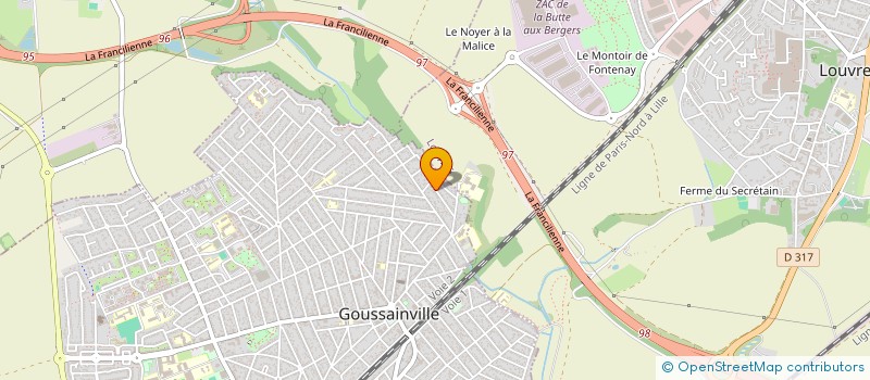 localisation de l'entreprise MADAME KRIANGKRAI SRISAMART  GOUSSAINVILLE