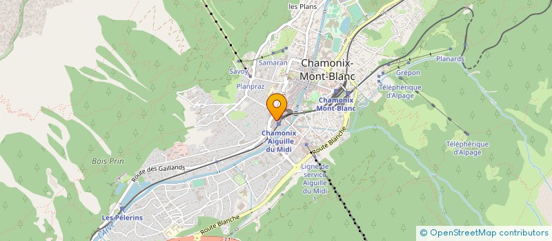 localisation de l'entreprise MADAME KRISHNAOTEE AUJEET à CHAMONIX-MONT-BLANC