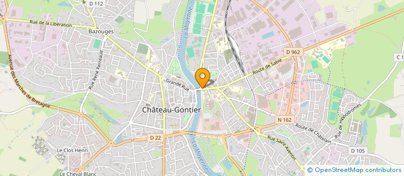 localisation de l'entreprise MADAME KRISSY GRIMAULT à CHATEAU-GONTIER-SUR-MAYENNE