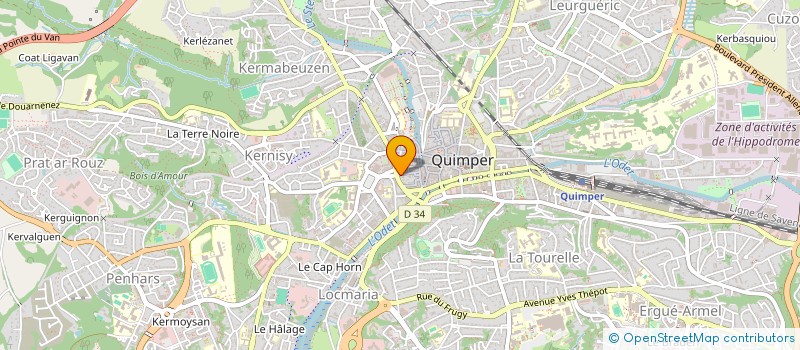 localisation de l'entreprise MADAME KRISTEL MAUPIN à QUIMPER
