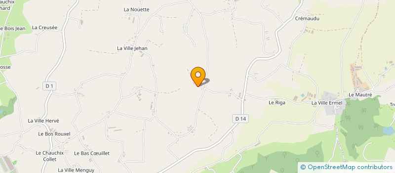 localisation de l'entreprise MADAME KRISTEL OGIER à LE MENE