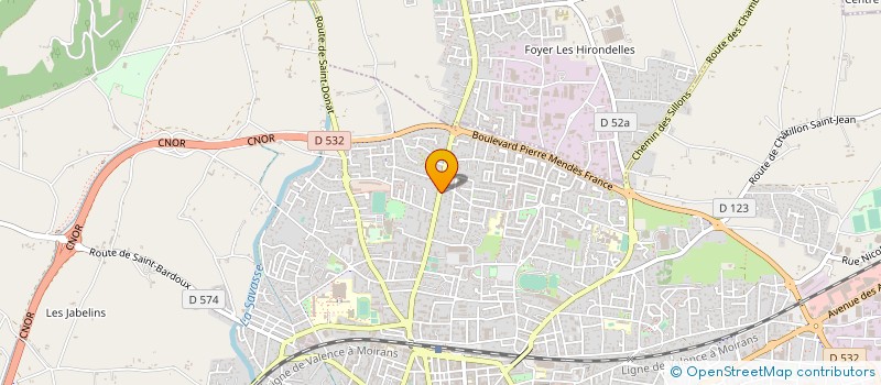 localisation de l'entreprise MADAME KRISTELE CZUBAK  ROMANS-SUR-ISERE