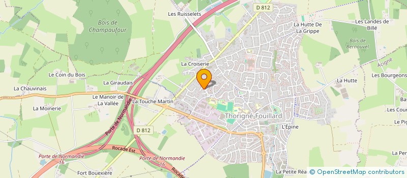 localisation de l'entreprise MADAME KRISTELL BERNAUD  THORIGNE-FOUILLARD