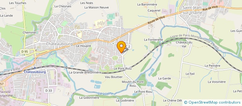 localisation de l'entreprise MADAME KRISTELL BRICARD  CHATEAUBOURG