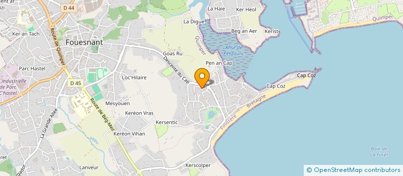 localisation de l'entreprise MADAME KRISTELL CLAQUIN à FOUESNANT