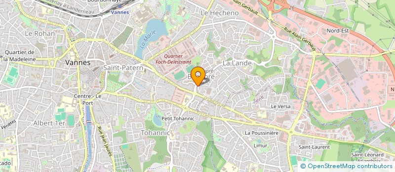 localisation de l'entreprise MADAME KRISTELL DANES à VANNES