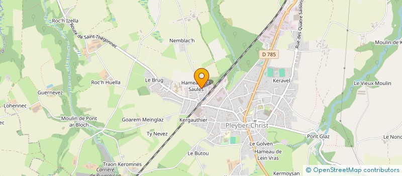 localisation de l'entreprise MADAME KRISTELL DLUZ  PLEYBER-CHRIST