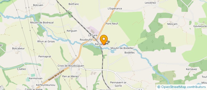 localisation de l'entreprise MADAME KRISTELL LE GOFF  HANVEC