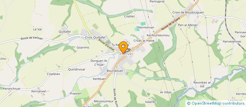 localisation de l'entreprise MADAME KRISTELL QUENTRIC  HANVEC