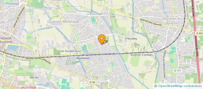 localisation de l'entreprise MADAME KRISTELLE CARDEUR  AVIGNON