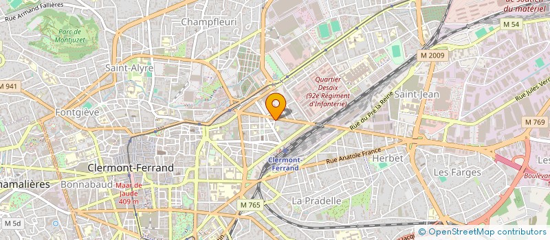 localisation de l'entreprise MADAME KRISTELLE CHANUT  CLERMONT-FERRAND