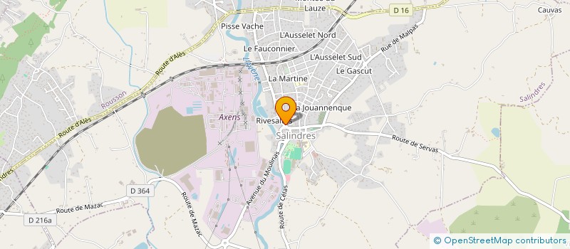 localisation de l'entreprise MADAME KRISTELLE DUCHER à SALINDRES