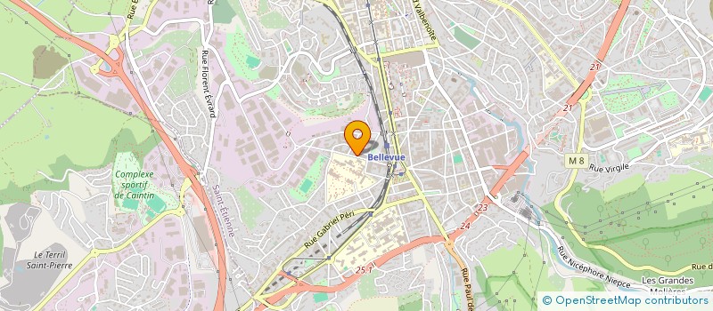 localisation de l'entreprise MADAME KRISTELLE LOUVIGNE  SAINT-ETIENNE