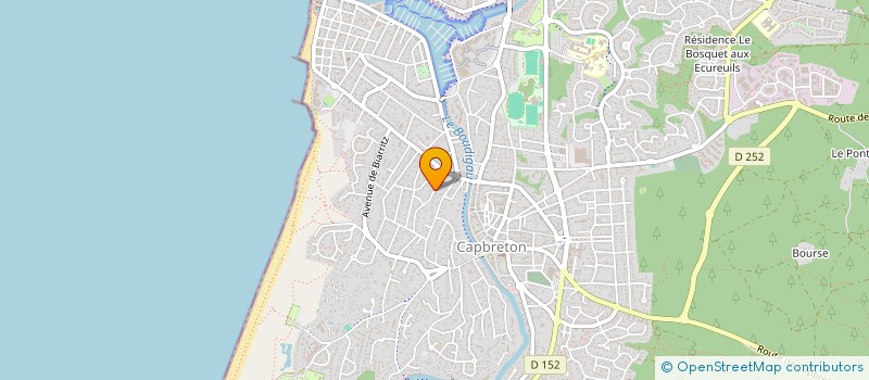 localisation de l'entreprise MADAME KRISTELLE MERGEN à CAPBRETON