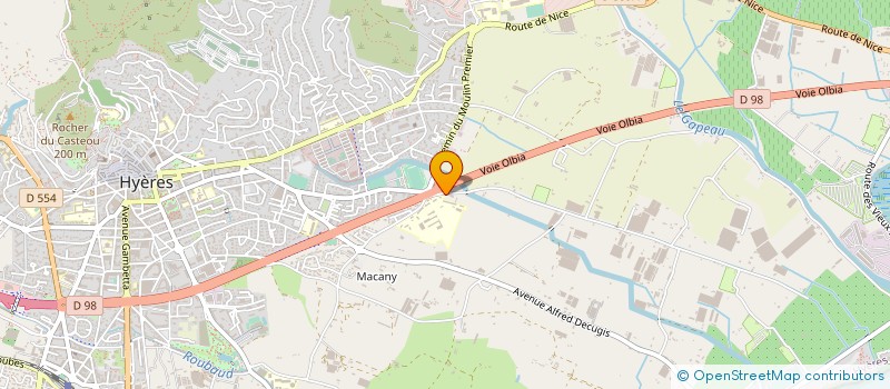 localisation de l'entreprise MADAME KRISTELLE RATHIER  HYERES