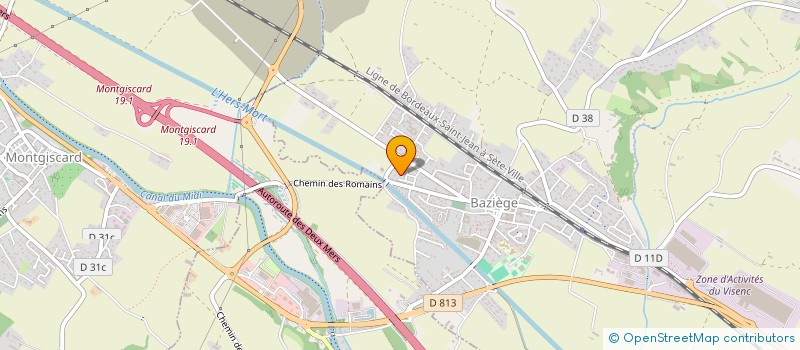 localisation de l'entreprise MADAME KRISTELLE RIVIERE  BAZIEGE