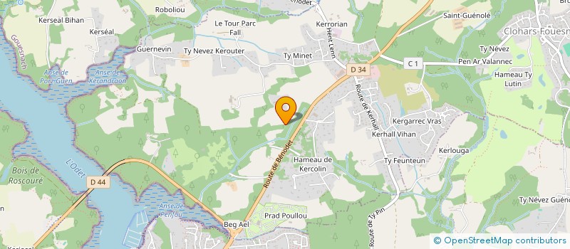 localisation de l'entreprise MADAME KRISTEN CAPITAINE  CLOHARS-FOUESNANT