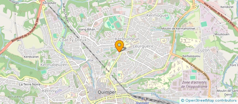 localisation de l'entreprise MADAME KRISTEN LOUARN à QUIMPER