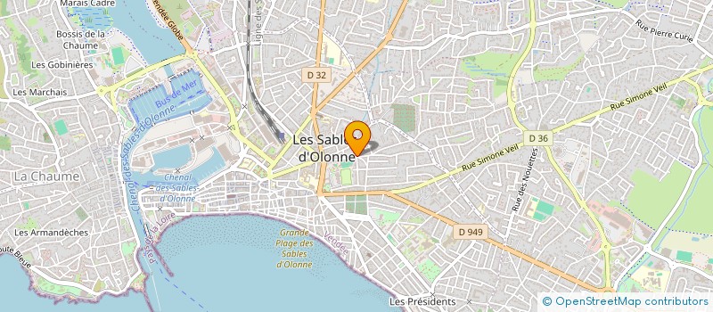 localisation de l'entreprise MADAME KRISTI HEGGLI à LES SABLES D'OLONNE