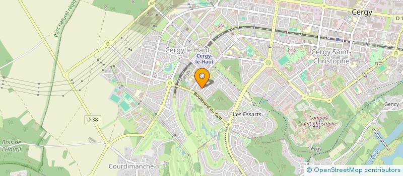 localisation de l'entreprise MADAME KRISTINA COMPAIN  CERGY