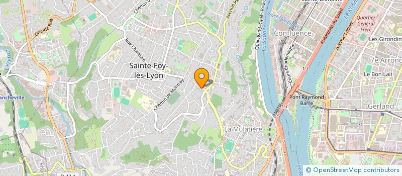 localisation de l'entreprise MADAME KRISTINA RUZE  SAINTE-FOY-LES-LYON