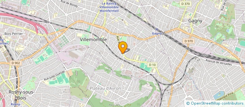 localisation de l'entreprise MADAME KRISTINA SOROKINA à ROSNY SOUS BOIS