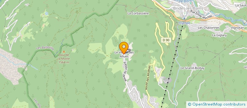 localisation de l'entreprise MADAME KRISTY CHAMBERS à LES ALLUES