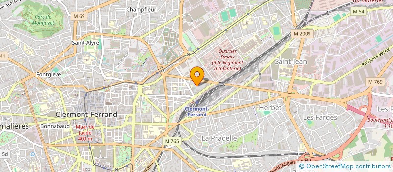 localisation de l'entreprise MADAME KRISZTINA VAS  CLERMONT-FERRAND