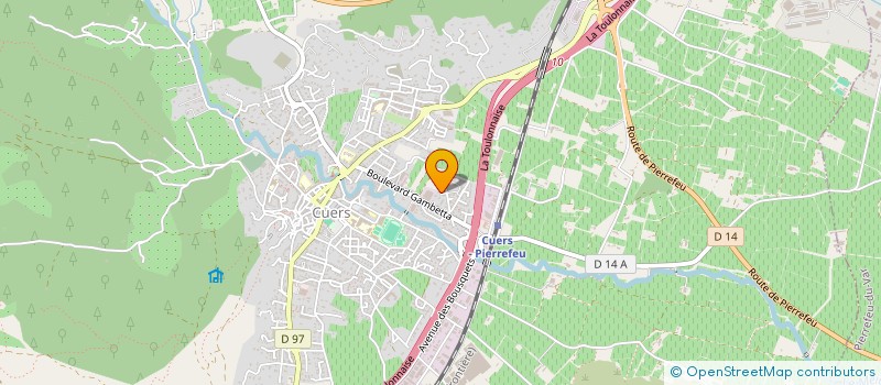 localisation de l'entreprise MADAME KRYSTAL MAROLLEAU  CUERS