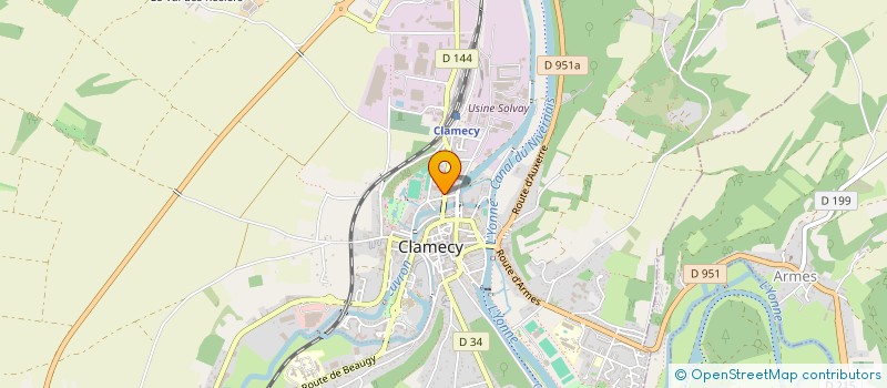 localisation de l'entreprise MADAME KRYSTEL BERNAUDAT à CLAMECY
