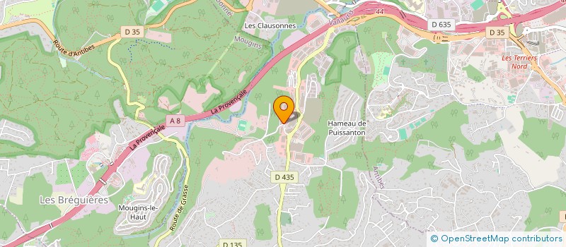 localisation de l'entreprise MADAME KRYSTEL LANDRA  VALLAURIS