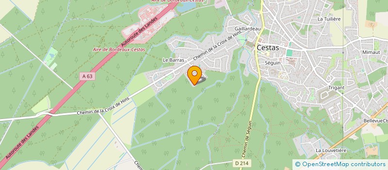 localisation de l'entreprise MADAME KRYSTEL THOMAS  CESTAS