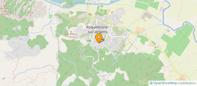 localisation de l'entreprise MADAME KRYSTEL VERDIER  ROQUEBRUNE-SUR-ARGENS