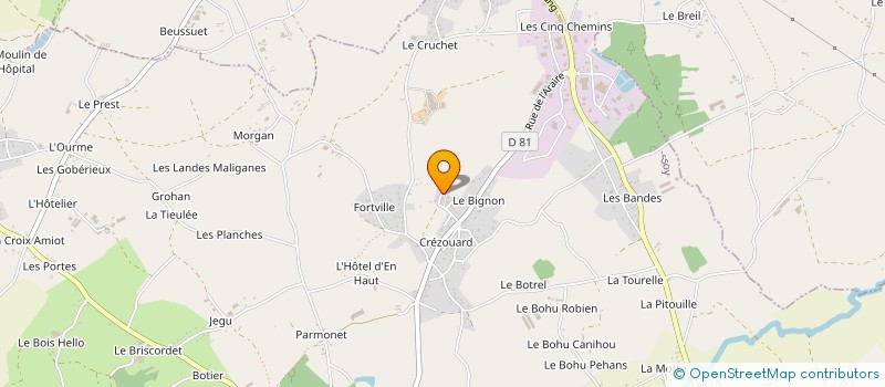 localisation de l'entreprise MADAME KRYSTELL HINAULT  QUESSOY