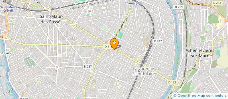 localisation de l'entreprise MADAME KRYSTELLE JAMES à SAINT-MAUR-DES-FOSSES