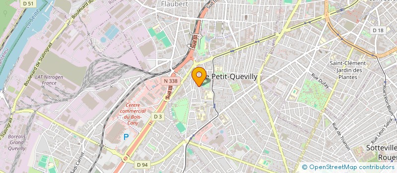 localisation de l'entreprise MADAME KRYSTELLE TCHAMDA  LE PETIT-QUEVILLY