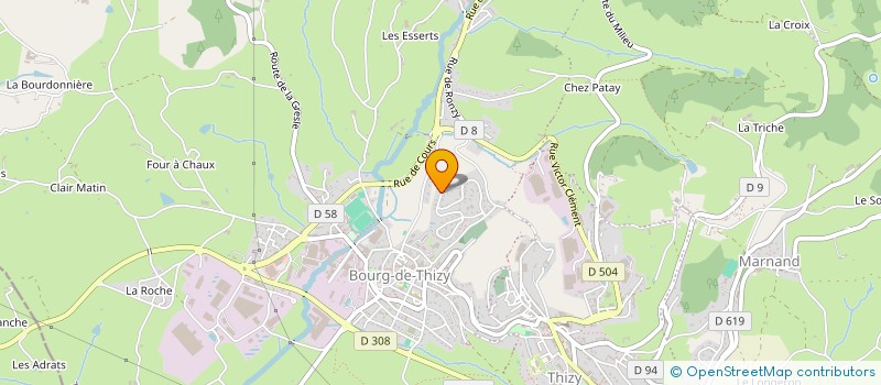 localisation de l'entreprise MADAME KRYSTIE PERRIERE  THIZY-LES-BOURGS