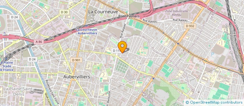localisation de l'entreprise MADAME KSENIA ELISEEVA à AUBERVILLIERS