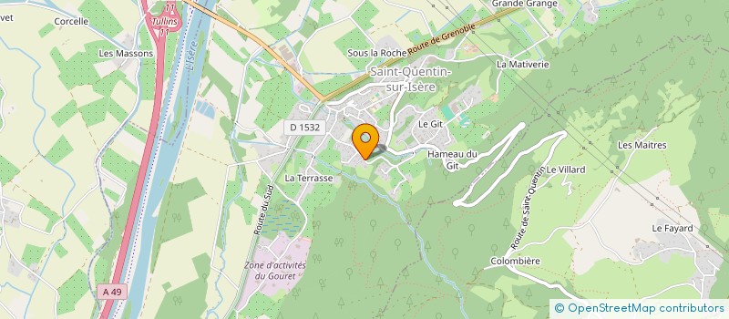 localisation de l'entreprise MADAME KSENIA JOURDAIN à LA TRONCHE