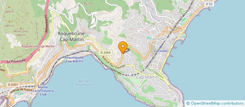 localisation de l'entreprise MADAME KSENIIA ANISHCHENKO à ROQUEBRUNE-CAP-MARTIN
