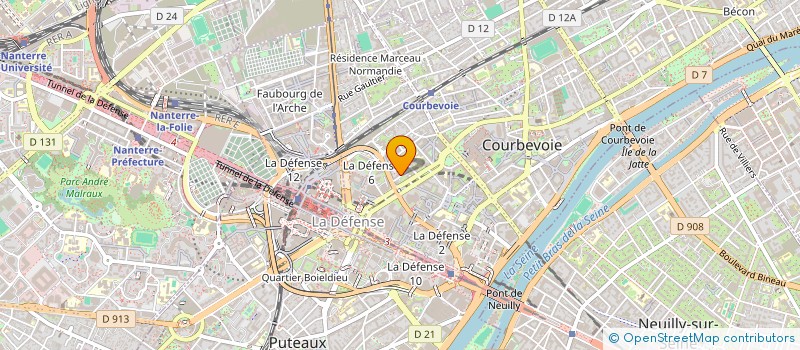 localisation de l'entreprise MADAME KUI YANG à COURBEVOIE
