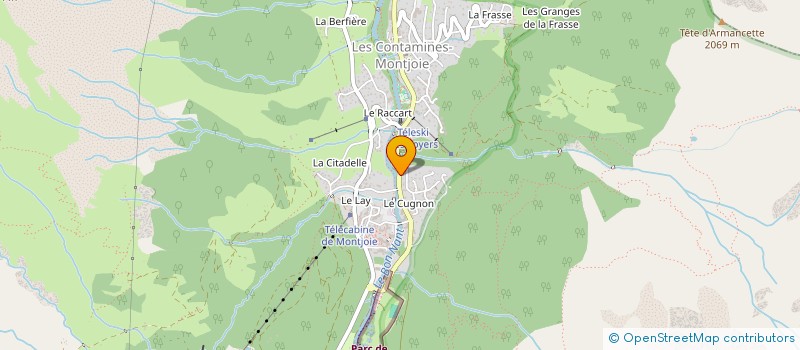 localisation de l'entreprise MADAME KUMIKO SHIBATA  LES CONTAMINES-MONTJOIE